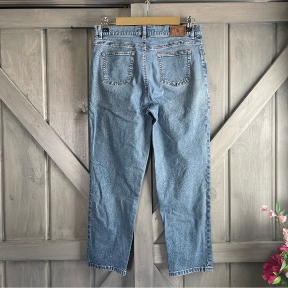 Vintage Ralph Lauren Denim Jeans cotton spandex stretch relaxed straight 12P - Picture 1 of 5
